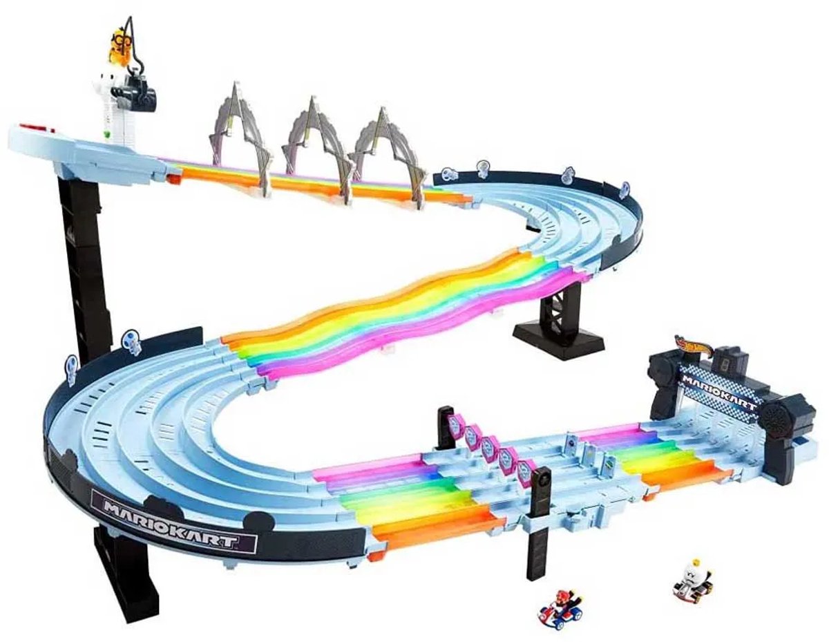 Hot Wheels Mario Kart Regenboog Raceset Speelset — afbeelding 14