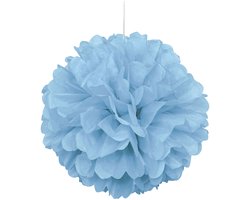 UNIQUE - Pastelblauwe papieren pompon 40 cm voor bruiloftsdecoratie