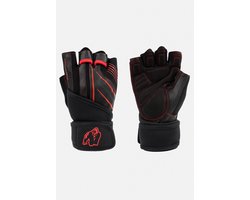 Gorilla Wear Dallas Sport & Fitness Handschoenen Heren & Dames 2.0 - Zwart/Rood - M