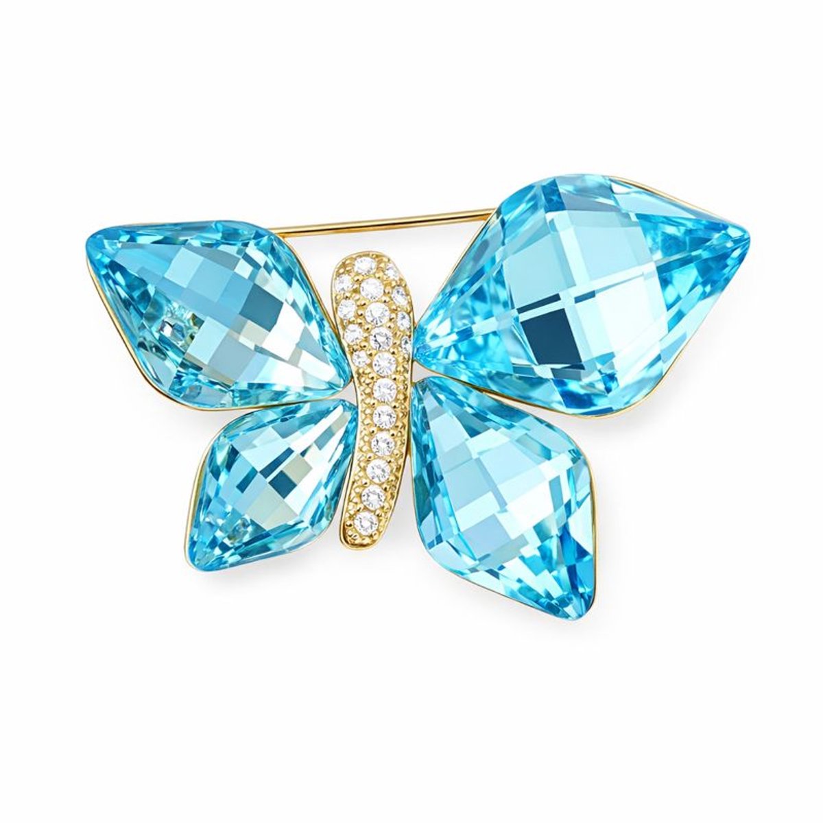 Goldpulse Broche - Dames Broche - Zirkonia broche - Dames sieraden - Vintage sieraden - milieuvriendelijk koper