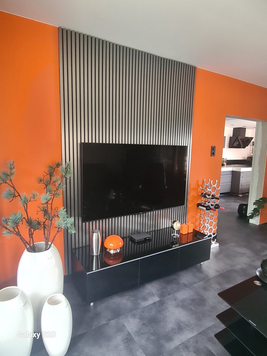 Akoestisch Wandpaneel SAMPLE (proefstukje) - HPL - Alu-Line - WallingtonNL - Geluidsabsorptie - Akupanel - Lattenwand