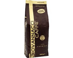 Italiaanse koffiebonen 100% Arabica - Giovannacci Gran Caffè - Ambachtelijke kwaliteit uit Genova - Cappuccino en latte macchiato - 1kg