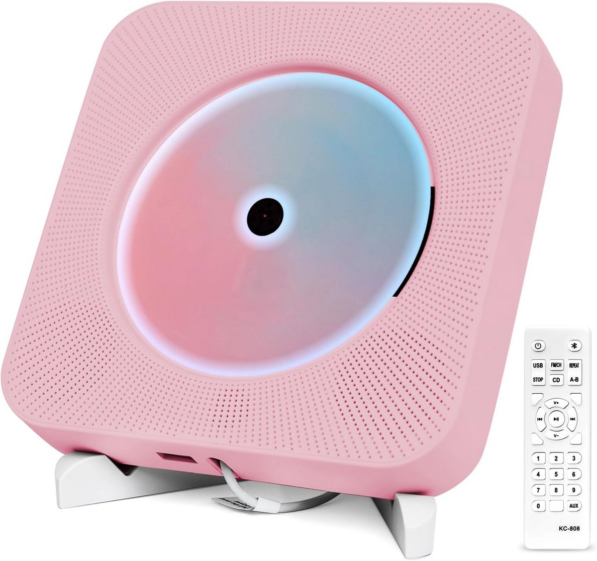 Draagbare Bluetooth CD Speler met Ingebouwde Hifi Speaker en Afstandsbediening