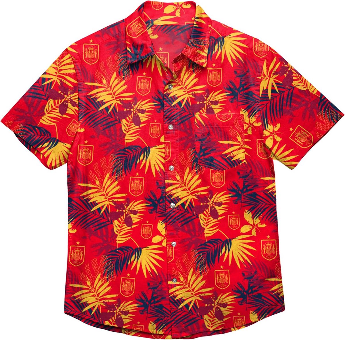 Heren Voetbalshirt Korte Mouw Zomer Strand Hawaii Bloemenprint