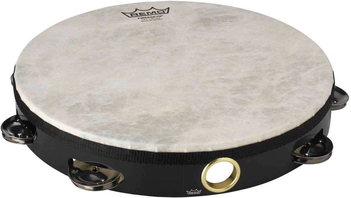 Professionele Tamboerijn 10 Inch (25,4 cm) Single Row Zwart Percussie Instrument