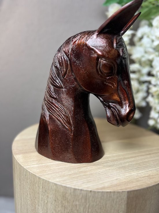 Unieke As Urn - 2 Liter - Handgemaakte Hart urn - Urn - Urn voor Paarden - Crematie Urn - Uniek - Voor Huisdieren of Menselijk As - Crematie As - Decoratie Urn - Horse