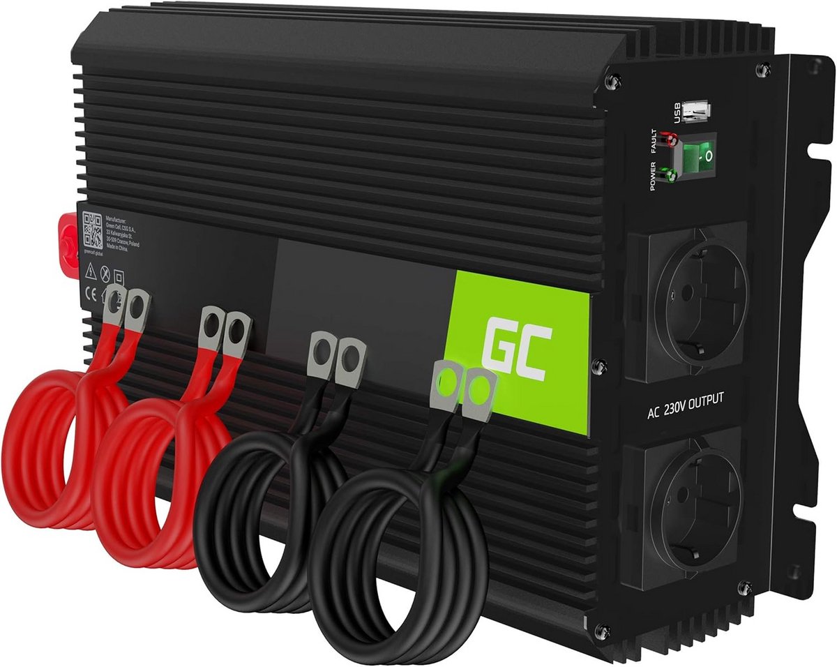 Krachtige Spanningsomvormer 3000W/6000W 12V naar 230V voor Auto en Caravan