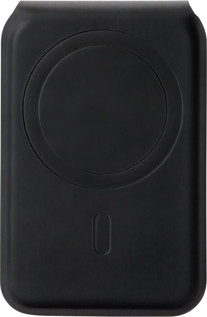 Slim Magnetic Wallet Stand met 4200gf Magneet – Zwart – 360° Roteerbare Telefoonhouder met Kaarthouder voor 3 Kaarten – Sterke Grip, Compact en Draagbaar Design