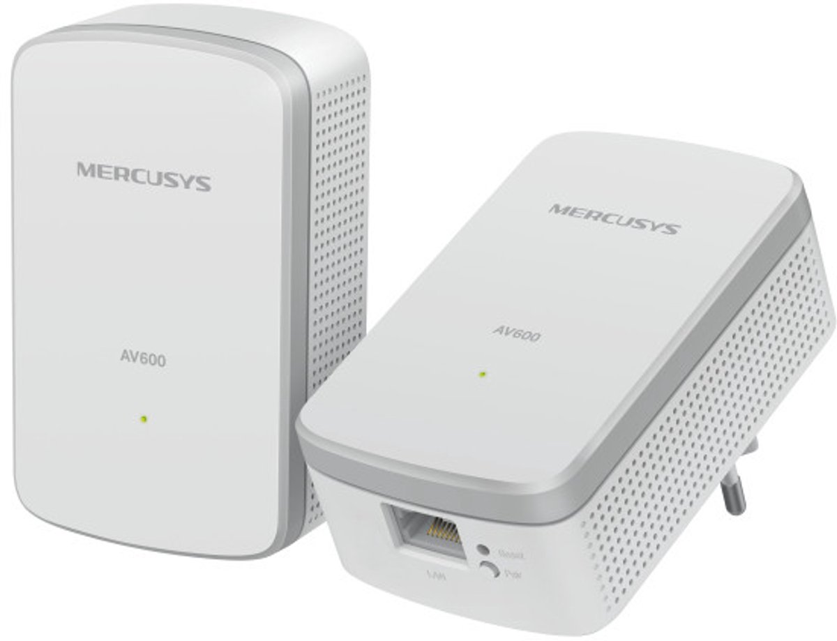 Mercusys MP300 KIT PowerLine-netwerkadapter 600 Mbit/s Ethernet LAN Wit 2 stuk(s)