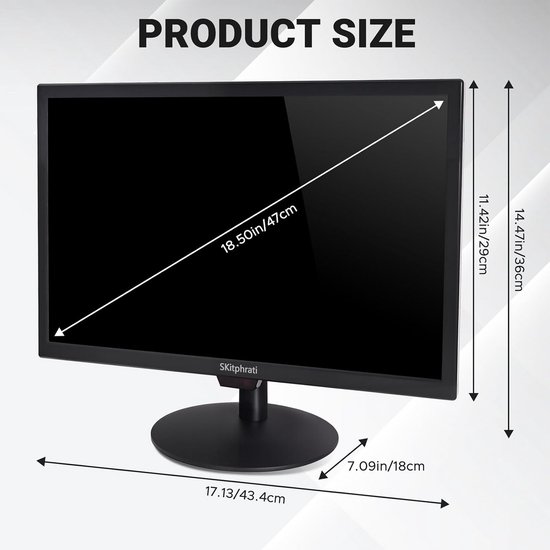 Professionele 19 Inch Monitor Widescreen 1440x900 Resolutie | bol