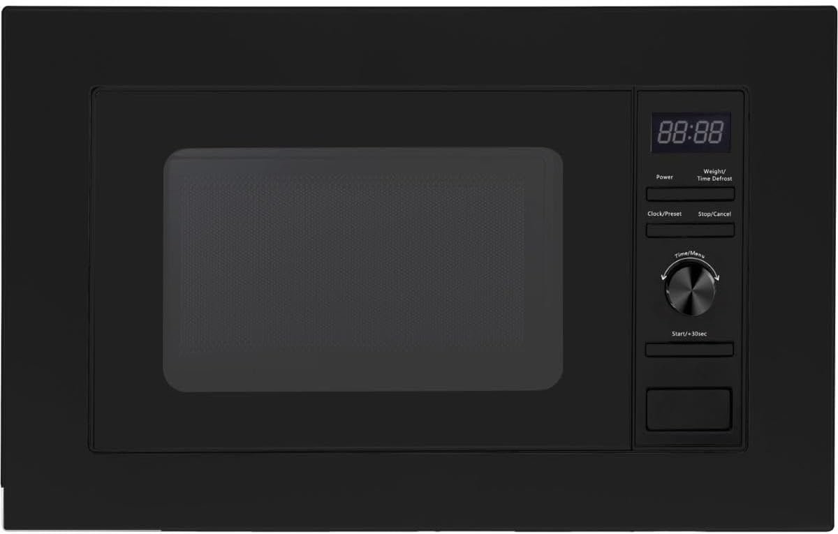 Inbouw Magnetron Zwart 20 Liter 800W met Draaitimer en Ontdooifunctie