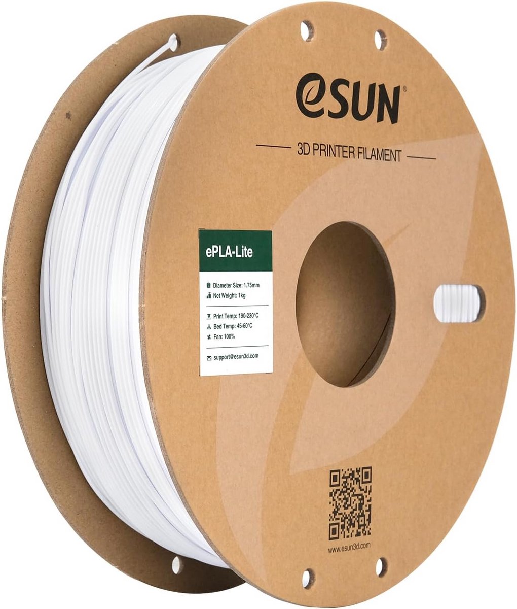 PLA Filament 1.75mm 1KG Koel Wit voor 3D Printers Hoge Nauwkeurigheid