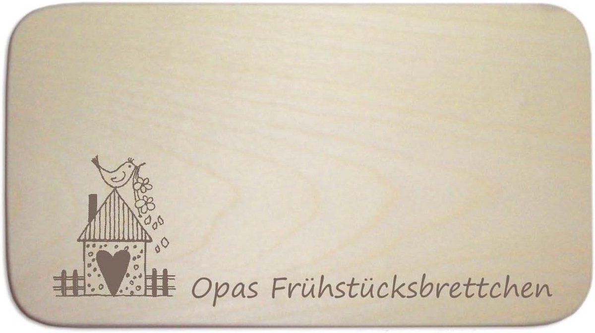Houten Ontbijtplank met Gravure – Serveerplank voor Brood en Gebak
