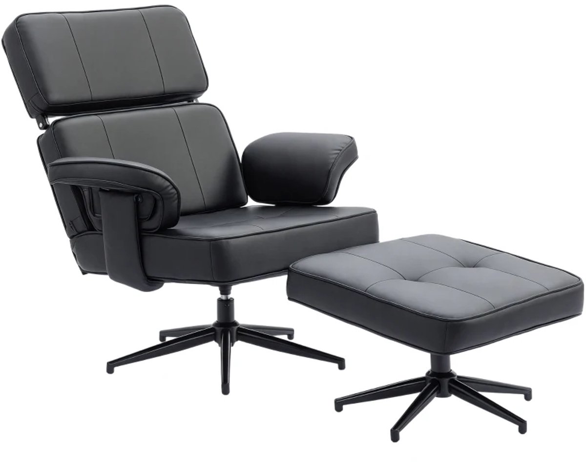 Relaxfauteuil met Voetenbank - Fauteuil - Moderne Relaxstoel - in Hoogte Verstelbare Hoofd