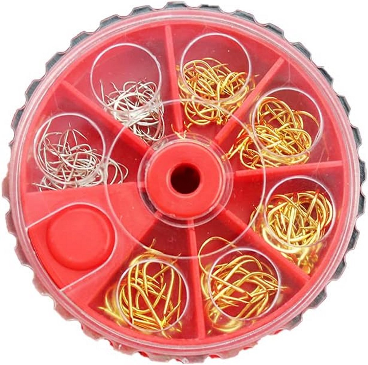 120 Stuks Kleine Zoetwatervishaken Set Koolstofstaal Goud en Zilver Wormaas Jig