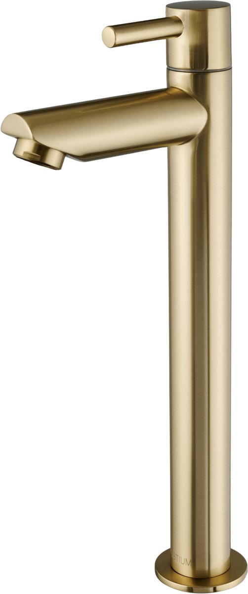 Ostiumhome® Altano - Hoge Fonteinkraan Goud - Koud Water - met PVD coating - inclusief montagemateriaal
