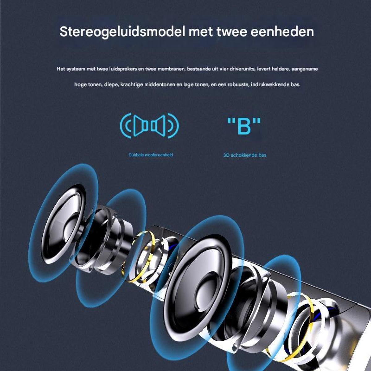 longziming Usb Soundbar met Krachtig Stereo Geluid voor Pc - afbeelding 2