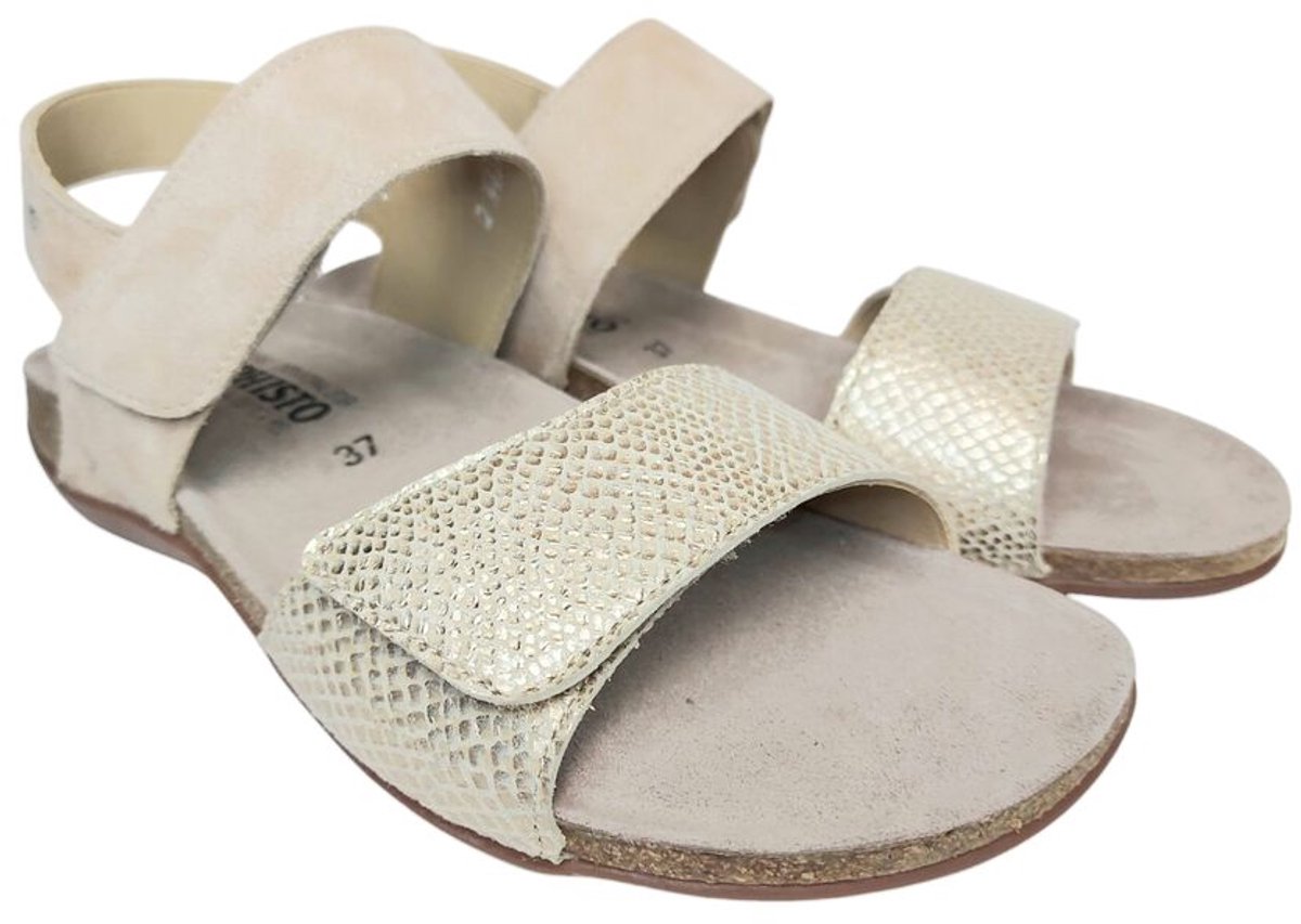 Mephisto Sandaal Agave Suède Combi Beige