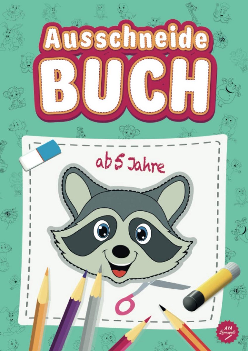 Knip- en Knutselboek Dierenalfabet voor Kinderen Vanaf 5 Jaar