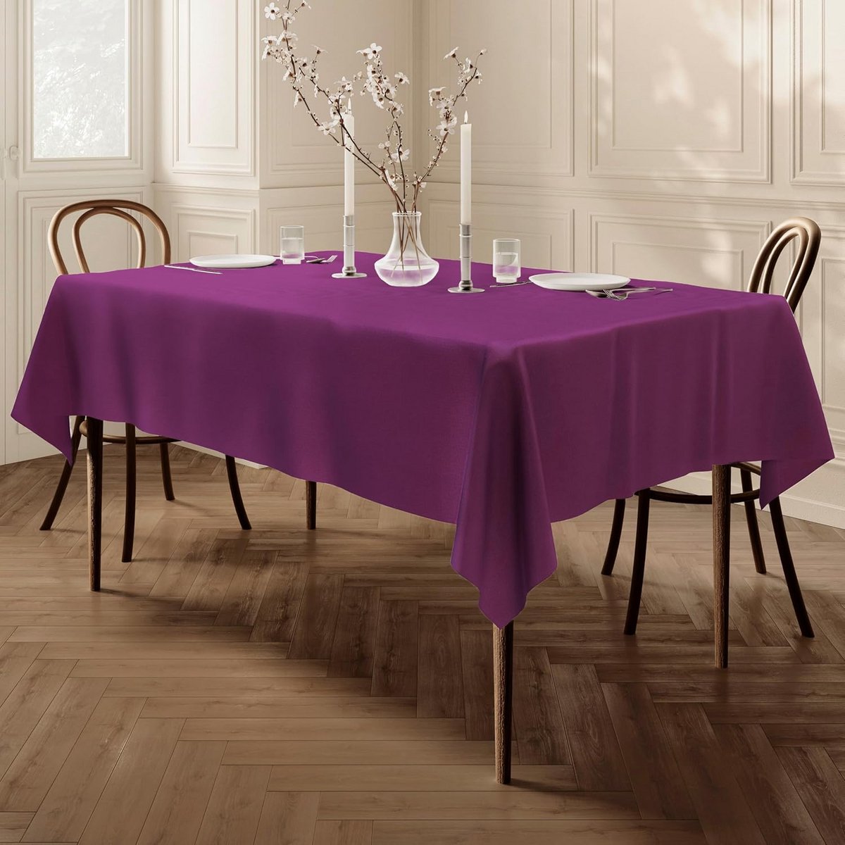 Rechthoekig Stoffen Tafelkleed - 100x140 cm - Ivoor