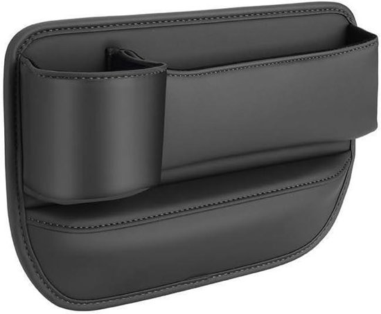JNNJ Auto Opbergdoos Voor Ventilatiegleuf – PU Leder, Zwart – Universele Organizer Voor Telefoon, Bril & Meer