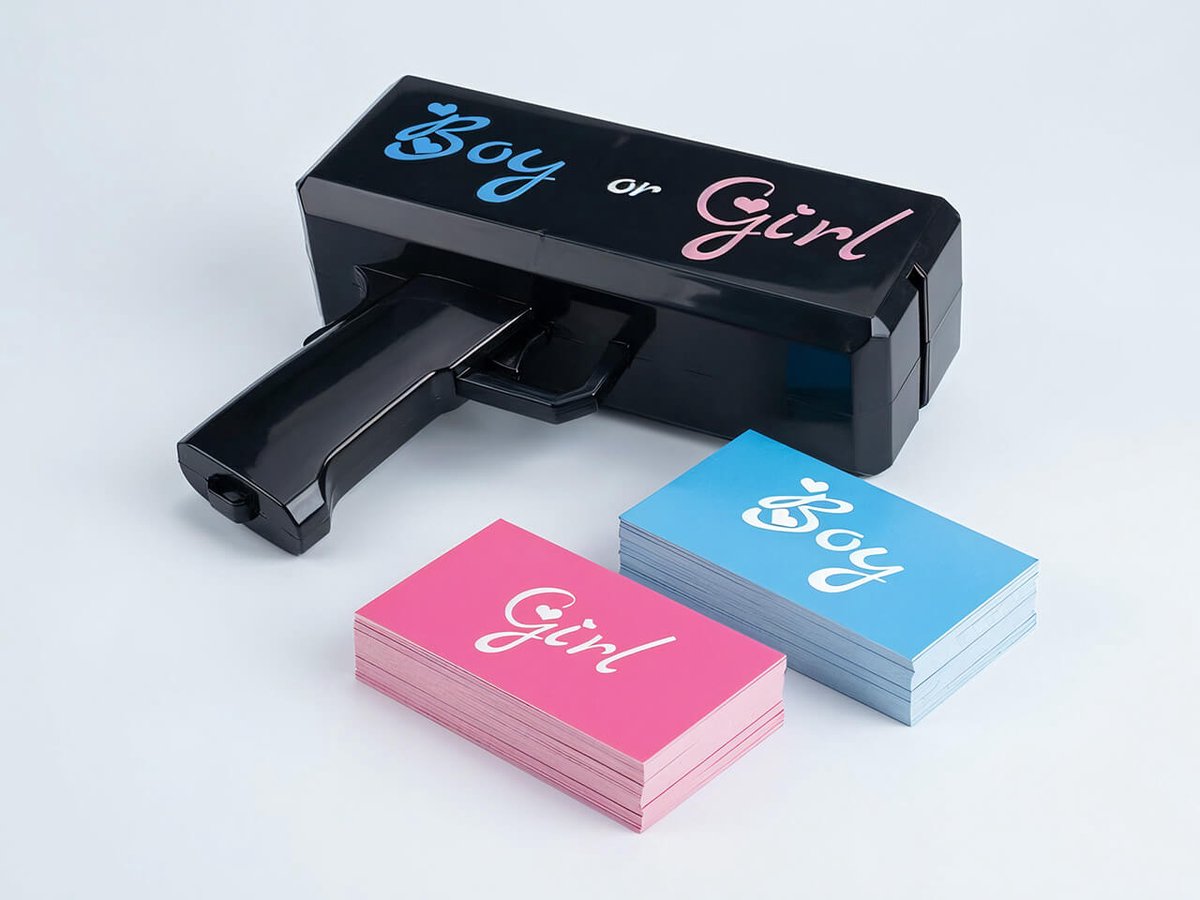 Gender Reveal Money Shooter Boy or Girl | Meisje | Geslachtsonthulling | Bekend making geslacht