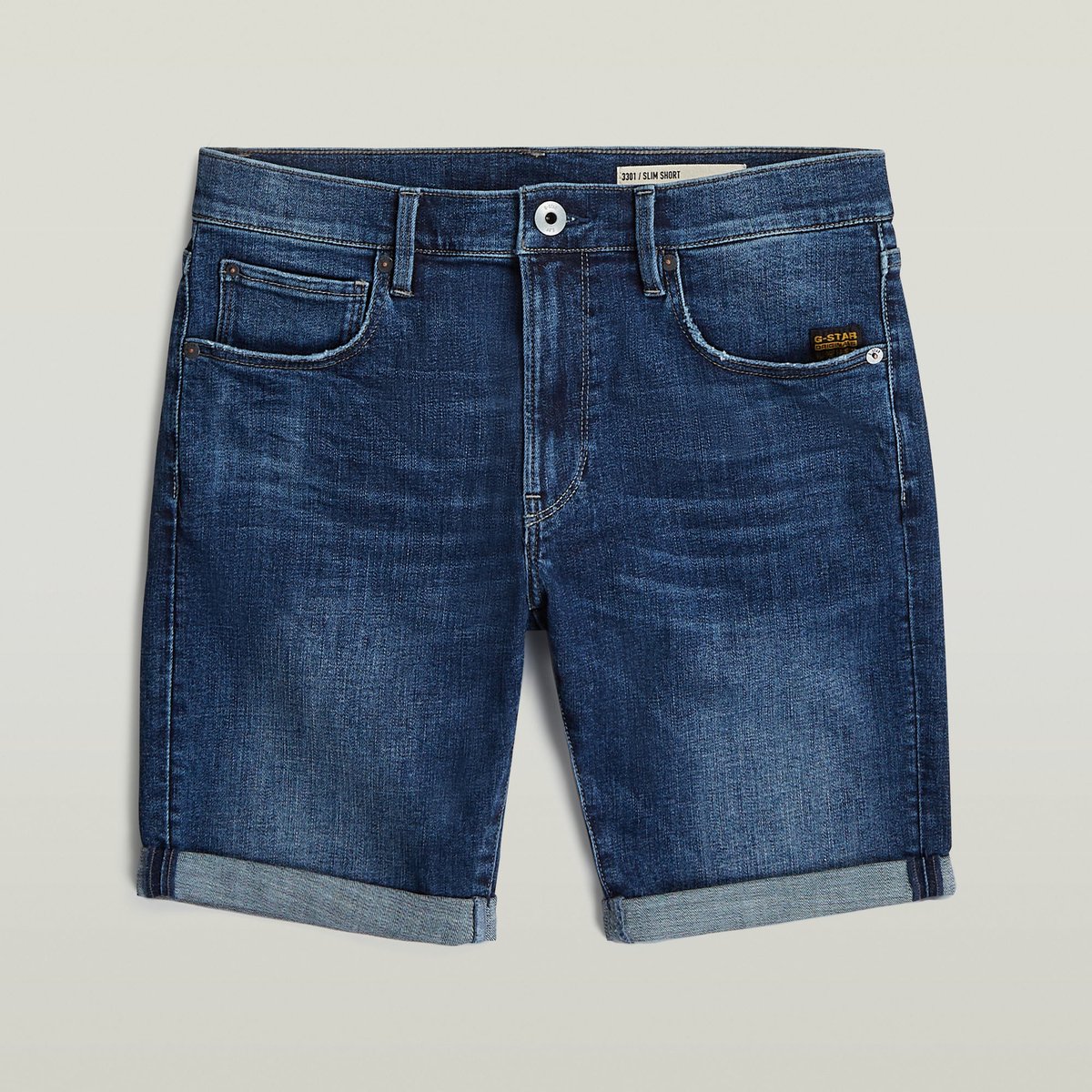 G-Star 3301 Slim Short Heren Korte broeken Blauw