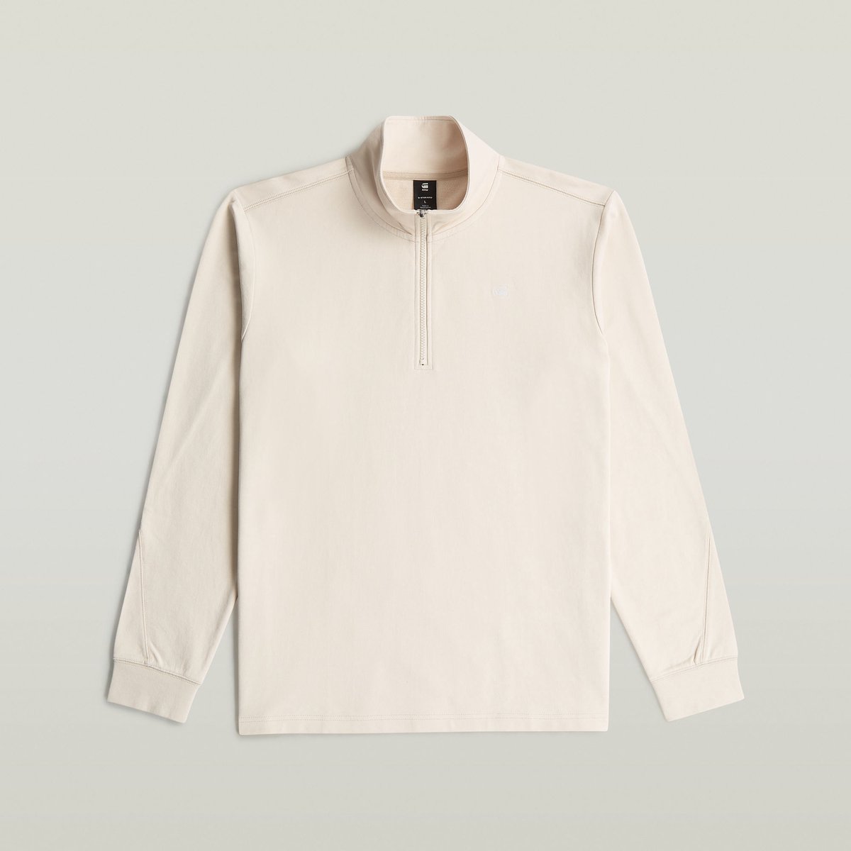 G-Star Tweeter half zip ls Heren T-shirts Whitebait