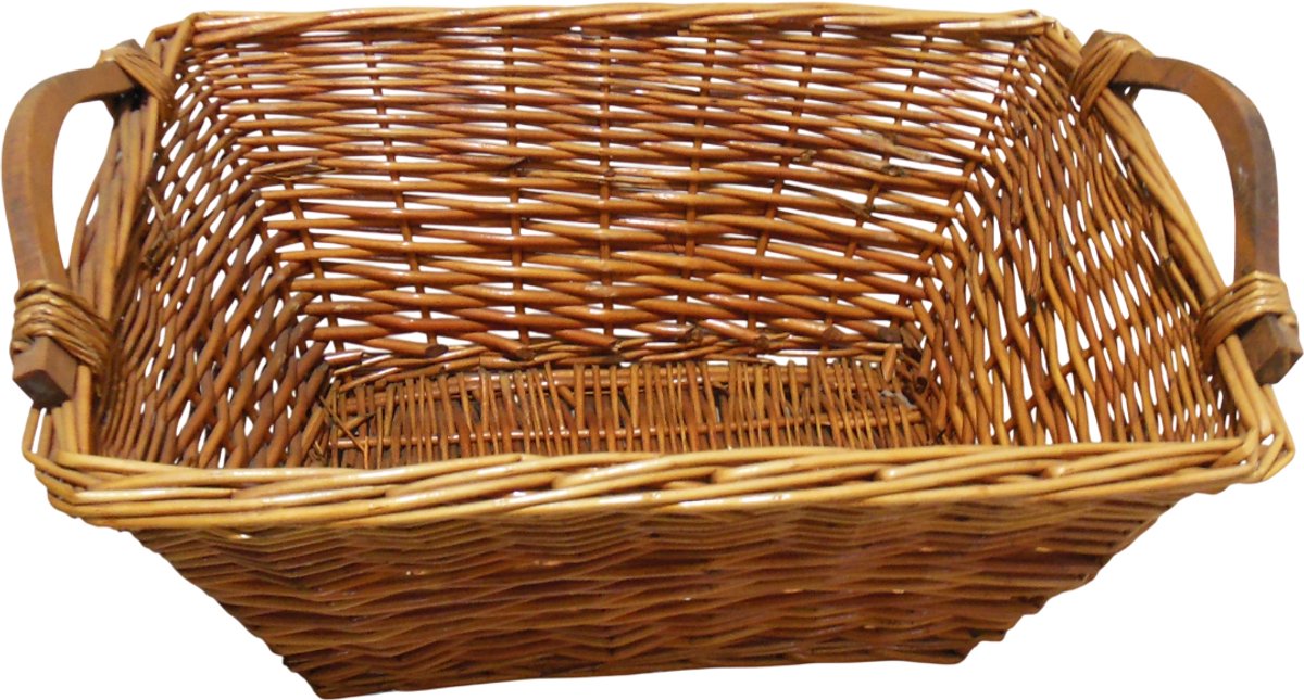 Rieten opbergmand 55x38x24 cm