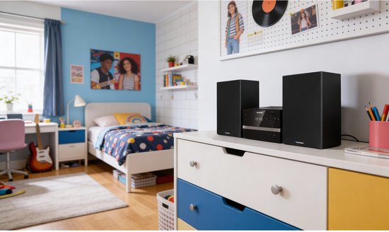 Blaupunkt MS9BT - Stereo set - micro-toren - FM-radio AUX - vermogen 20 W RMS, wekker, CD/MP3/USB/AUX van Merkloos — afbeelding 5