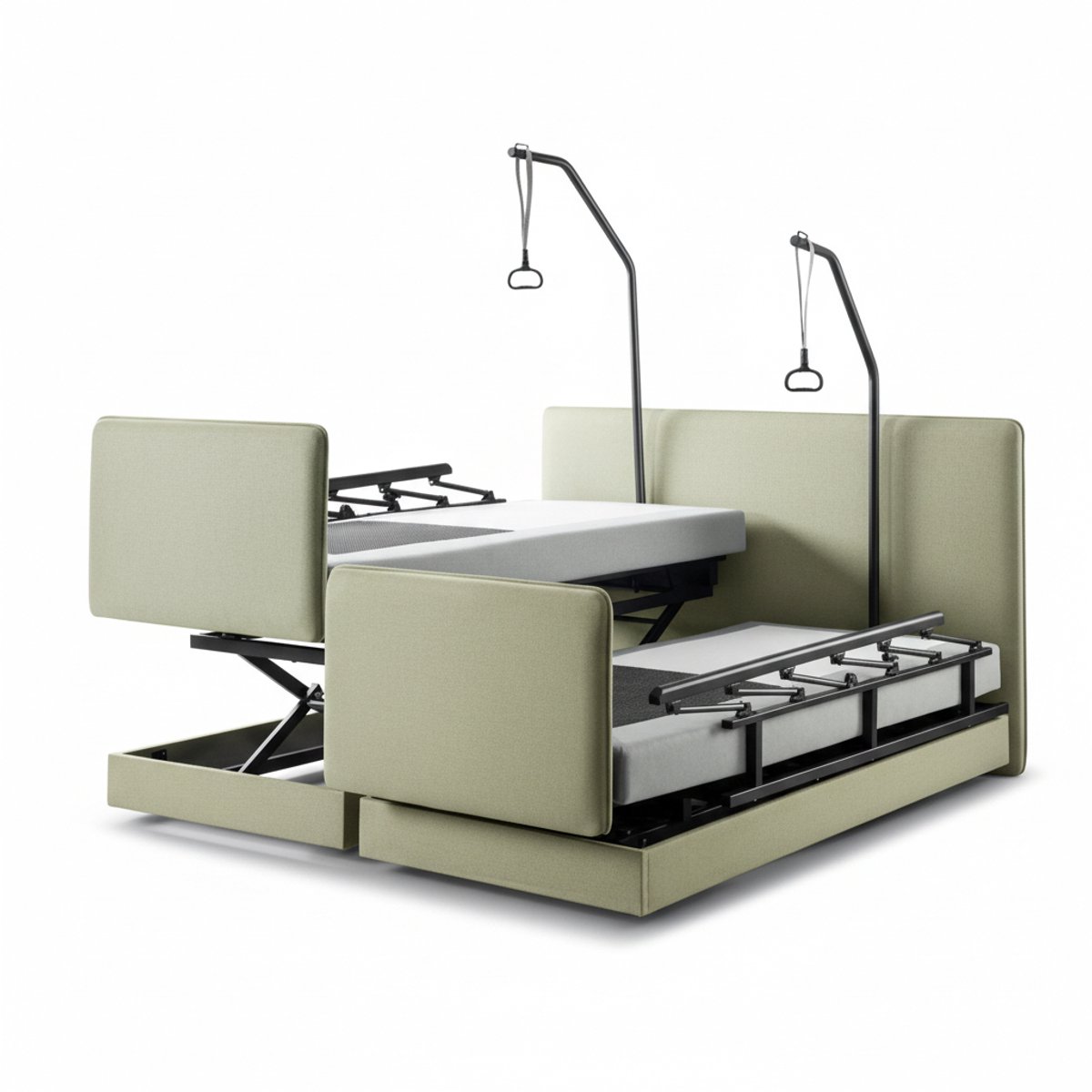 Soft bedden Boxspring CareLift - Groen