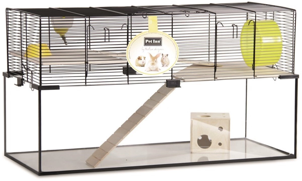 Comfy Glazen knaagdierterrarium Vetro Plusnature voor hamsters en kleine knaagdieren 80x35x44CM
