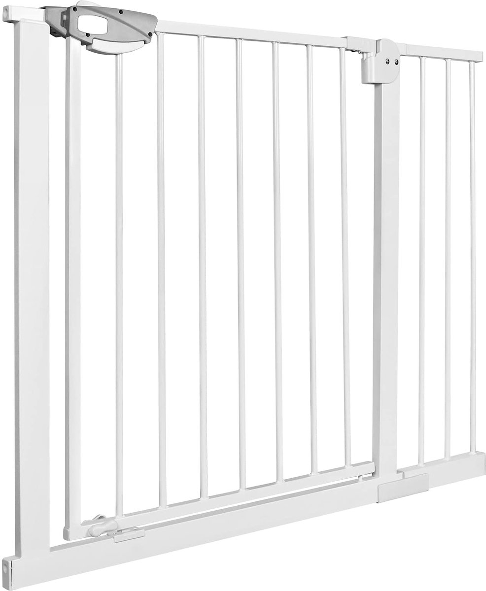 ACXIN Deurbeschermingsrooster - Traphek Voor Kinderen - Auto-Close - Metaal - 95-105 Cm - Wit