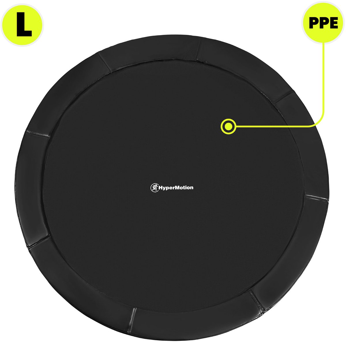 HyperMotion Kindertuintrampoline 3+, trampoline met ladder en binnennet voor huis en tuin, kinderspeelplaats, kindertrampoline, dubbele poten, 244 cm, 8 ft — afbeelding 17