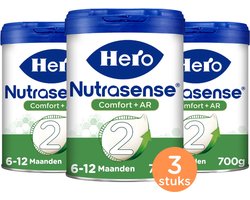 Hero Nutrasense Comfort+ AR 2 (6-12 Maanden) – Opvolgmelk – Flesvoeding – Palmolievrij – 3 x 700 gram