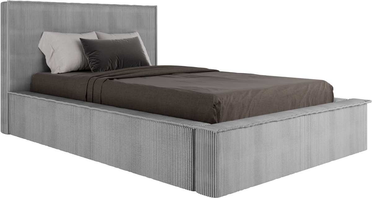 Homesy The Essence of Comfort Boxspringbed 120x200cm- SANA - zonder matras - Grijs Grijs ZONDER MATRESS