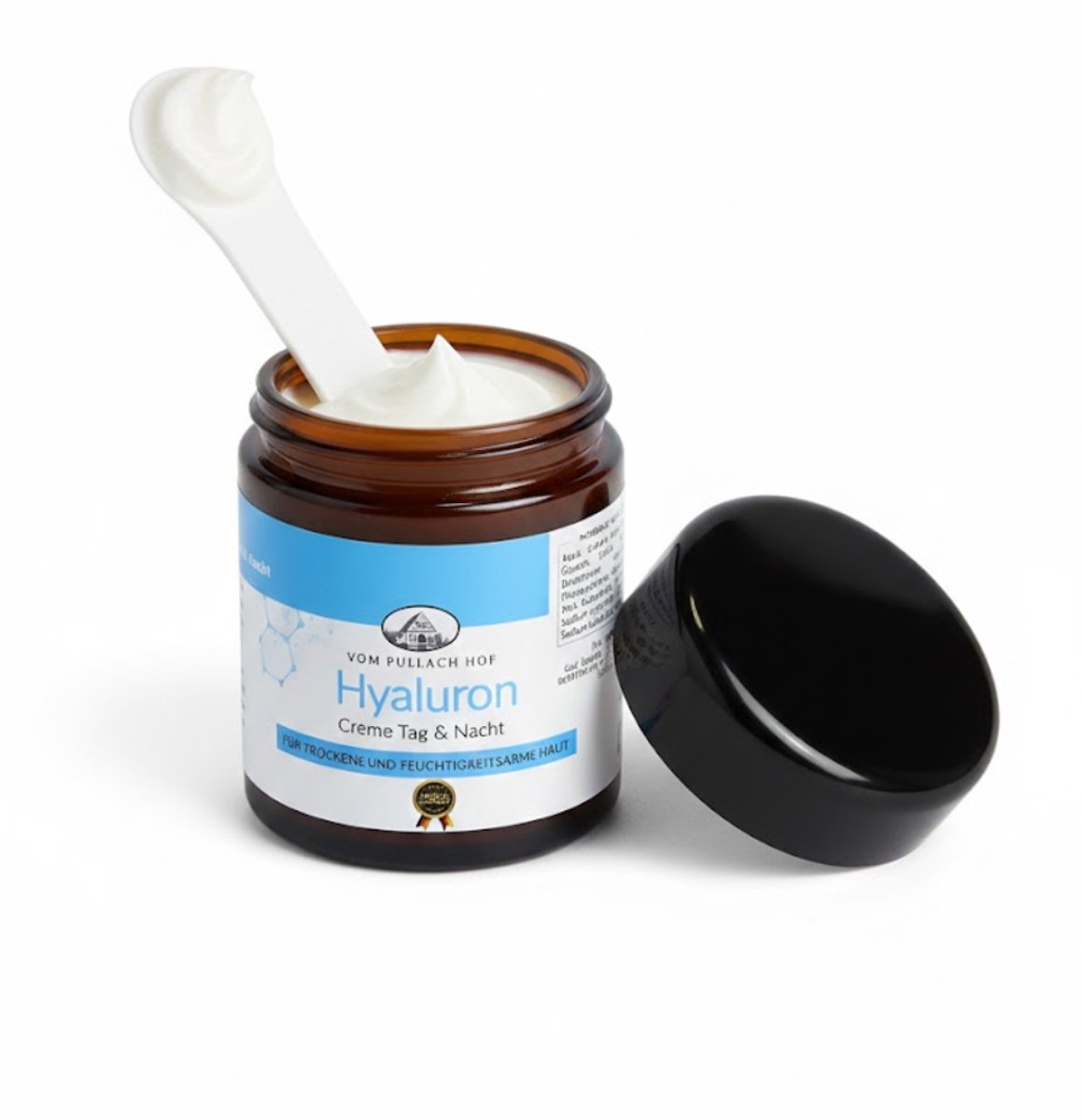 Pullach hof - Hyaluroncrème 100ml - Krachtige Anti-Rimpel Crème voor Gezicht & Hals - Diepe Hydratatie - Dag en Nacht - Glas