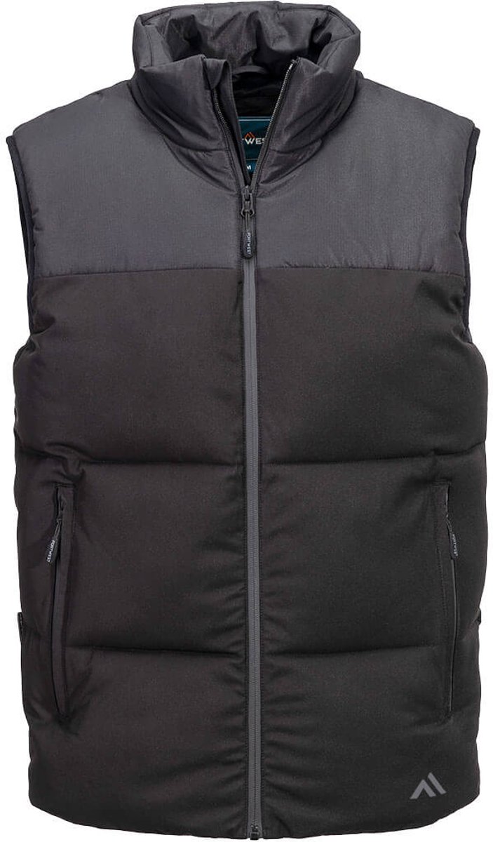Portwest KX3 geïsoleerde gestepte bodywarmer KX305 - Zwart - M