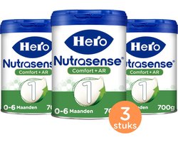Hero Nutrasense Comfort+ AR 1 (0-6 Maanden) - Flesvoeding - Zuigelingenvoeding - Palmolievrij - 3x 700 gram