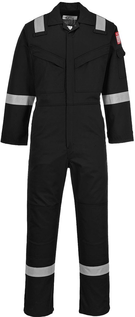 Portwest Vlamvertragend antistatische Overall 350gr FR50 - Zwart - XL