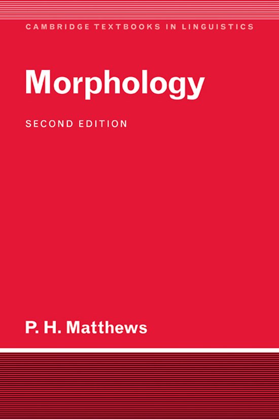 Morphology - cover