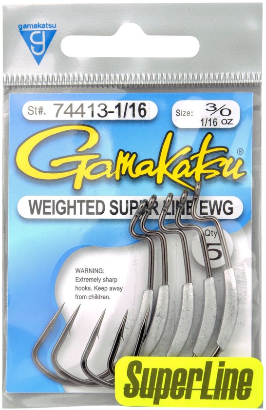 Haken Gamakatsu SuperLine EWG (x5) — afbeelding 2