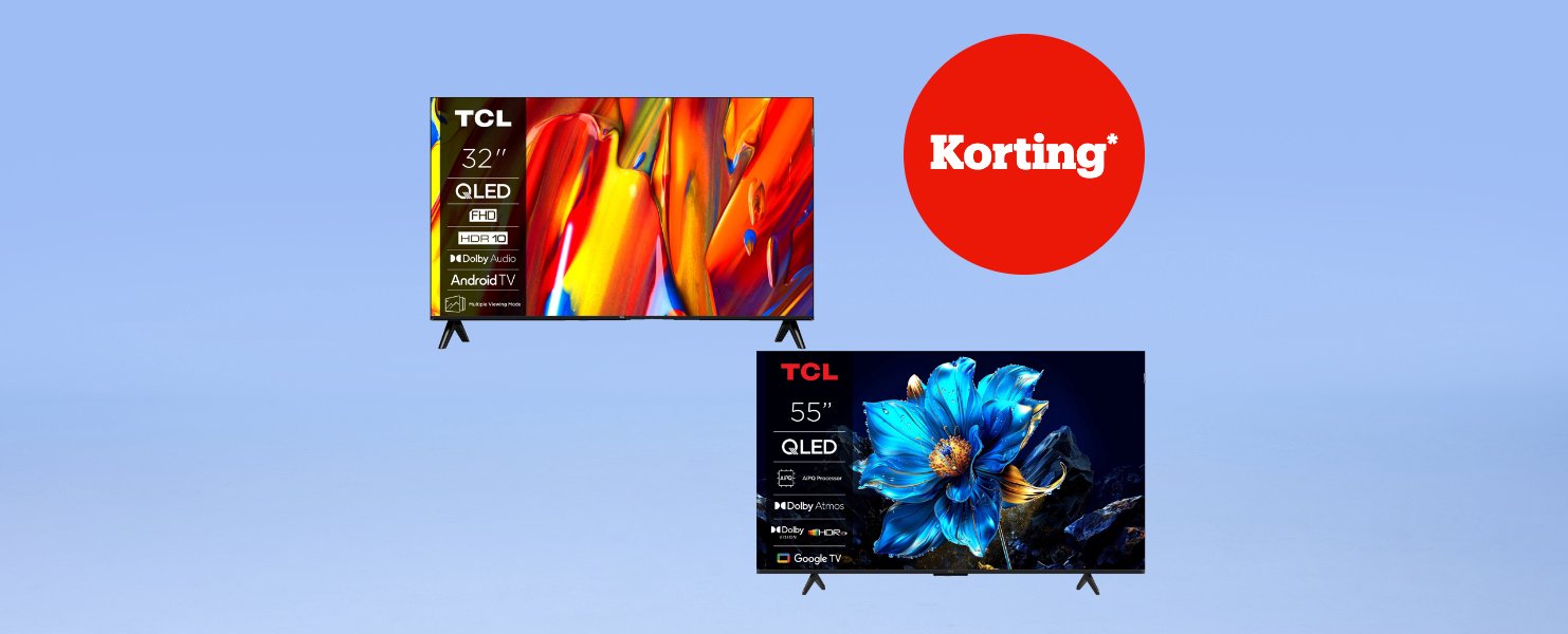 Tot 80,- korting* op tv's