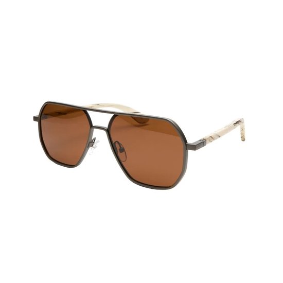 Wooda® Zonnebril Aviator - Grijs - Gepolariseerd - Wooda Gerret Grey Marrón van Merkloos — afbeelding 2