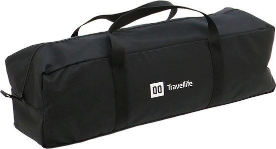 Travellife Finn Campingstoel Relax Lichtgewicht Zwart - Compact opvouwbaar - Comfortabel hoofdkussen - Inclusief draagtas — afbeelding 4