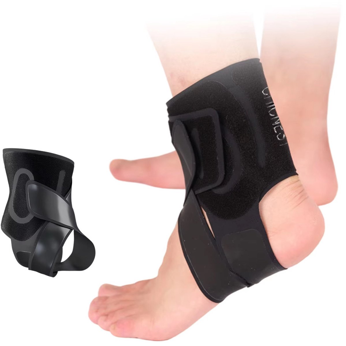 enkelbrace - enkelbandage - Voet Brace - Enkel Brace - Enkelsteun - Enkelondersteuning- Dames - Heren - Zwart - One Size