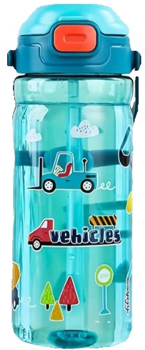 Drinkbeker met rietje - beker 550 ml - beker met rietje - drinkbeker kids