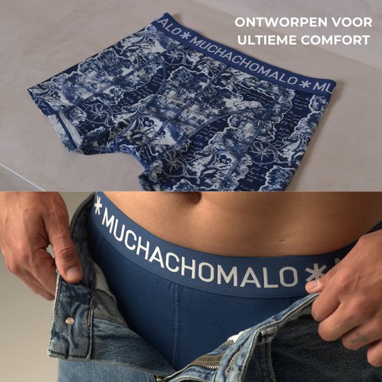 Muchachomalo Boxers Homme - Lot de 7 - Taille L - 95% Katoen - Sous-vêtements Homme