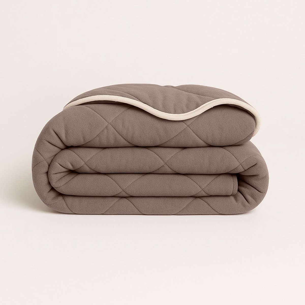 Y-NOT – Dekbed Zonder Overtrek 240x200 – Soft Fleece – All Season – Zacht & Wasbaar – Taupe