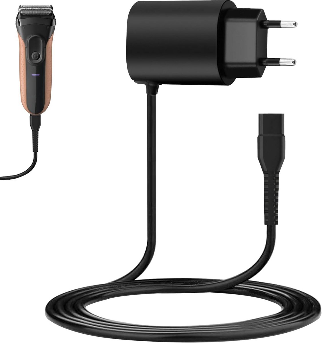Oplaadkabel 12V voor Elektrische Scheerapparaten Serie 1 t/m 9 en Trimmers